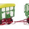 Wiking 077866 Spur 1 model přívěsu Kröger HKD 302, bílá