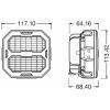 Osram Automotive pracovní světlomet 12 V, 24 V LEDriving® Cube PX4500 Flood LEDPWL 109-FL intenzivní dálkové světlo (š x v x h) 68.4 x 113.42 x 117.1 mm 4500