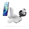 ZENS bezdrátová indukční nabíječka 15 W Aluminium Series 4 in 1 Stand Wireless Charger + Watch ZEDC15W/00 Výstup Qi standard, USB bílá