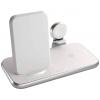 ZENS bezdrátová indukční nabíječka 15 W Aluminium Series 4 in 1 Stand Wireless Charger + Watch ZEDC15W/00 Výstup Qi standard, USB bílá