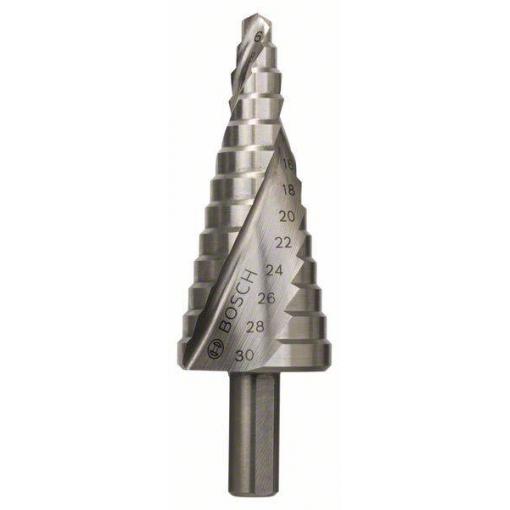 Bosch Accessories 2608597520 Bosch Power Tools HSS stupňovitý vrták Celková délka 93.5 mm kuželový záhlubník 3 břitý 1 ks