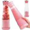 Přenosný USB mixér h_v064a, 400 ml, 1200 mAh, růžový