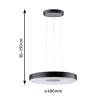 Paulmann Pane II 79517 LED závěsný lustr LED 22 W černá, šedá