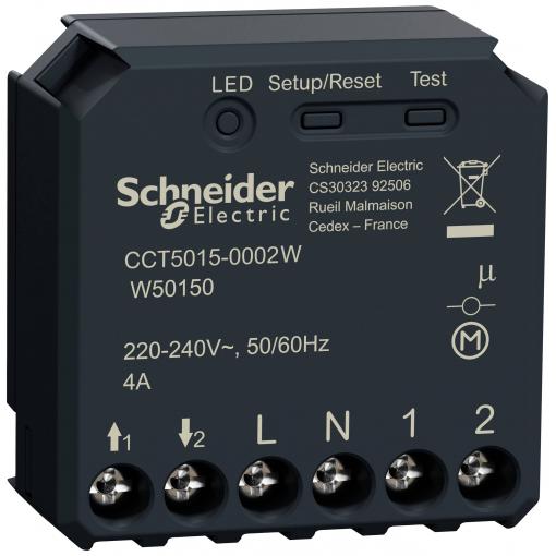 Schneider Electric Wiser CCT5015-0002W žaluziový/roletový aktor 1kanálový Max. dosah 50 m CCT5015-0002W