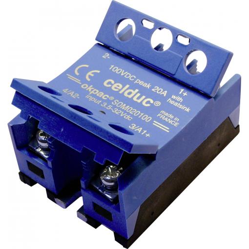 Celduc polovodičové relé SOM040100 40 A Spínací napětí (max.): 60 V/AC, 60 V/DC 1 ks