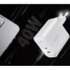 LogiLink PA0282 USB nabíječka, USB Power Delivery (USB-PD) , 2x USB-C®, 20 W, Dodávka energie, bílá