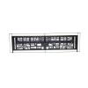 WAS W253 držák registrační značky (š x v x h) 584 x 163 x 32 mm
