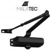 Dveřní zavírač Malatec 40–60 kg, nastavitelný, černý
