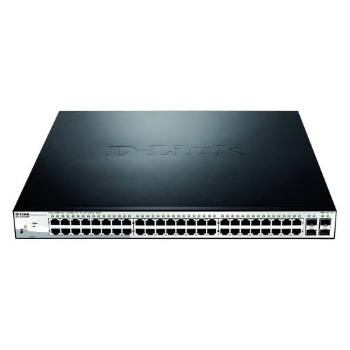 D-Link DGS-1210-52MP/E DGS-1210-52MP/E síťový switch 48 + 4 porty 104 Gbit/s funkce PoE