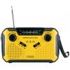 Schwaiger RADK0001 outdoorové rádio, FM, AM, FM, Ruční klika, Solární panel, voděodolné, nárazuvzdorné, stolní lampa, žlutá, černá