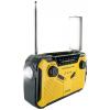 Schwaiger RADK0001 outdoorové rádio, FM, AM, FM, Ruční klika, Solární panel, voděodolné, nárazuvzdorné, stolní lampa, žlutá, černá