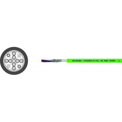 Helukabel TOPGEBER 511 servo kabel 8 x 0.25 mm² + 2 x 0.50 mm² oranžová 705461 100 m