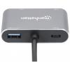 Manhattan USB-C® dokovací stanice USB-C to HDMI & VGA 4-in-1 Docking-Konverter Vhodné pro značky (dokovací stanice pro notebook): univerzální napájení USB-C®
