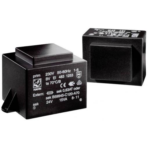 Hahn BV EI 481 1119 transformátor do DPS 1 x 230 V 2 x 12 V/AC 10.0 VA