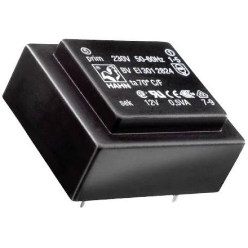 Hahn BV EI 306 3369 transformátor do DPS 1 x 230 V 1 x 18 V/AC 3.0 VA