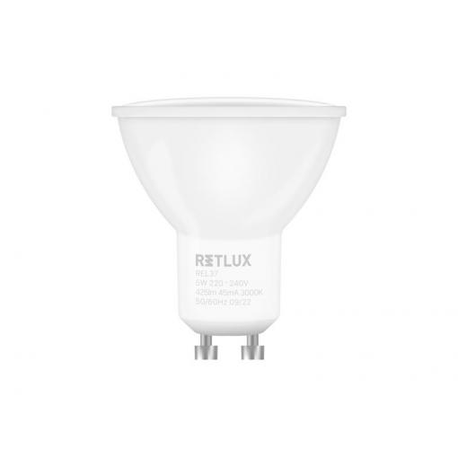 Žárovka LED GU10 5W bílá teplá RETLUX REL 37 4ks