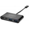 Kensington K39124EU USB Hub 4 porty USB-A, USB-C® USB 3.0 5 GBit/s s konektorem USB C černá CH1000 USB-C 4-Port Hub