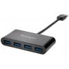 Kensington K39121EU USB Hub 4 porty USB-A USB 3.0 5 GBit/s černá UH4000 4 Port Hub