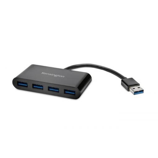 Kensington K39121EU USB Hub 4 porty USB-A USB 3.0 5 GBit/s černá UH4000 4 Port Hub