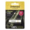 Intenso Green Line USB flash disk 32 GB béžová, hnědá 3540480 USB 3.2 (Gen 1x1)