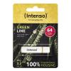 Intenso Green Line USB flash disk 64 GB béžová, hnědá 3540490 USB 3.2 (Gen 1x1)