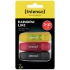 Intenso Rainbow Line USB flash disk 32 GB žlutá, červená, černá 3502483 USB 2.0
