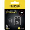 Intenso 256GB microSDXC Performance paměťová karta microSD 256 GB Class 10 UHS-I vodotěsné
