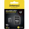 Intenso 64GB microSDXC Performance paměťová karta microSD 64 GB Class 10 UHS-I vodotěsné