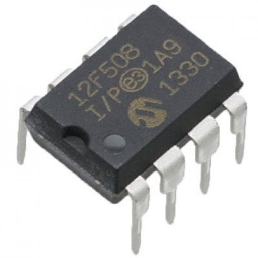 PIC12F508-I/P mikroprocesor 4MHz EPROM DIP8