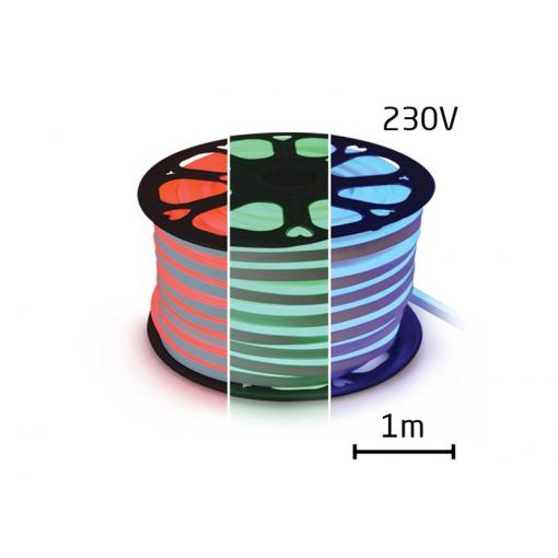 LED neon flexi hadice 230V 60LED/m 14,4W/m RGB (1m)