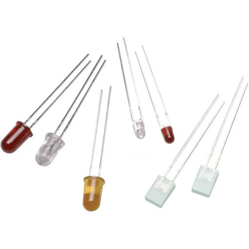 Broadcom HLMP-K155 LED s vývody červená kulatý 3 mm 3 mcd 45 ° 1 mA 1.6 V
