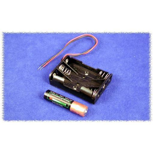 Hammond Electronics BH3AAAW bateriový držák 3x AAA , plast, černá, 1 ks