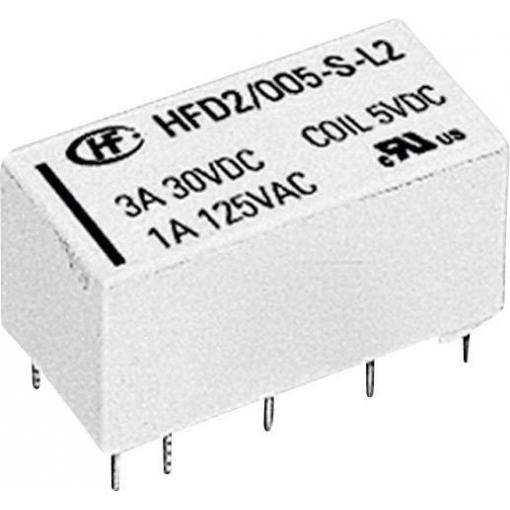 Hongfa HFD2/005-S-L2-D relé do DPS 5 V/DC 3 A 2 přepínací kontakty 1 ks