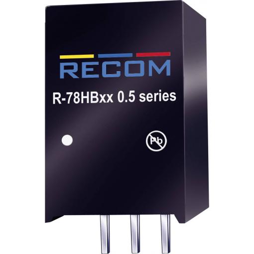 RECOM R-78HB6.5-0.5 DC/DC měnič napětí do DPS 72 V/DC 6.5 V/DC 0.5 A 3.25 W Počet výstupů: 1 x Obsah 1 ks