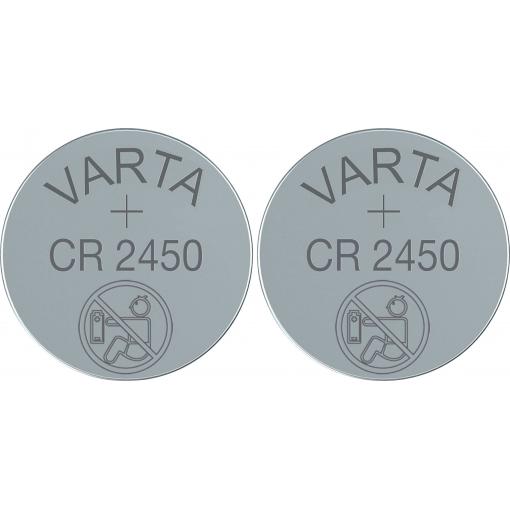 Varta knoflíkový článek CR 2450 3 V 2 ks 570 mAh lithiová LITHIUM Coin CR2450 Bli 2