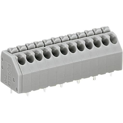 WAGO 250-202 pružinová svorkovnice 1.50 mm² Pólů 2 šedá 1 ks