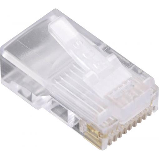BEL Stewart Connectors 1400-1000-06, RJ45 konektor, zástrčka, rovná, počet pólů: 10P10C, čiré sklo, 1 ks