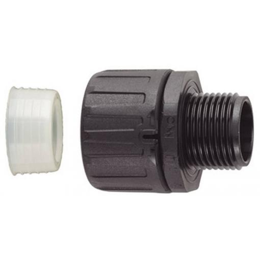 HellermannTyton 166-21604 HGL28-S-M25 hadicová spojka černá M25 22.80 mm rovná 1 ks