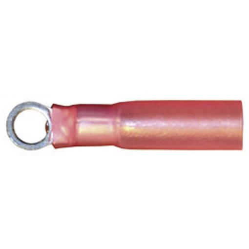 Vogt Verbindungstechnik 3614ah kulaté kabelové oko se smršťovací bužírkou Průřez (max.)=1 mm² Ø otvoru=4.3 mm částečná izolace červená 1 ks