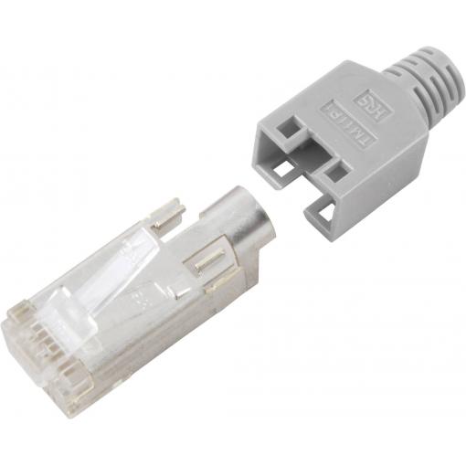 Hirose Electronic RJ45C5E-GR TM11 Konektor RJ45 CAT5e Hirose TM11 RJ45C5E-GR zástrčka, rovná počet pólů: 8P8C šedá 1 ks