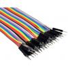 Propojovací vodiče dupont 40pin, délka 20cm, samec-samec