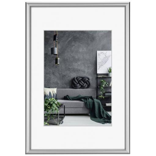 Hama 00063776 vyměnitelný fotorámeček Formát papíru: 18 x 24 cm (š x v x h) 320 x 440 x 25 mm stříbrná