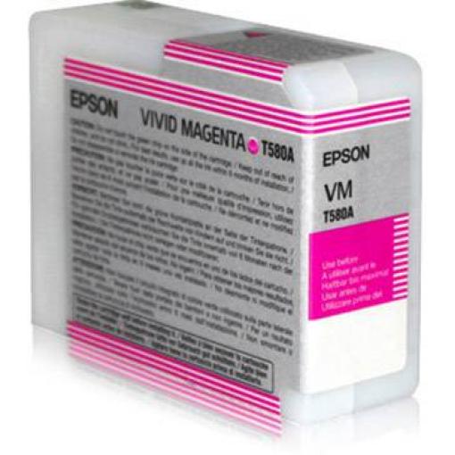 Epson Ink T580A originál samotný modul purppurová C13T580A00