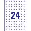 Avery-Zweckform L3415-10 univerzální etikety Ø 40 mm papír bílá 240 ks trvalé laserová tiskárna, barevná laserová tiskárna