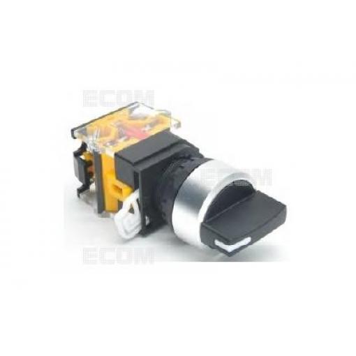 Otočný dvoupolohový ovládač DEG DT22M-S2L11/BL, otvor 22 mm