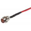 Kontrolka LED červená 24 V, otvor 8 mm, kovová
