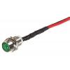 Kontrolka LED zelená 24 V, otvor 8 mm, kovová