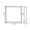 Kanlux vestavný LED panel BLINGO RU 36W 6060 NW pro kanceláře  29818