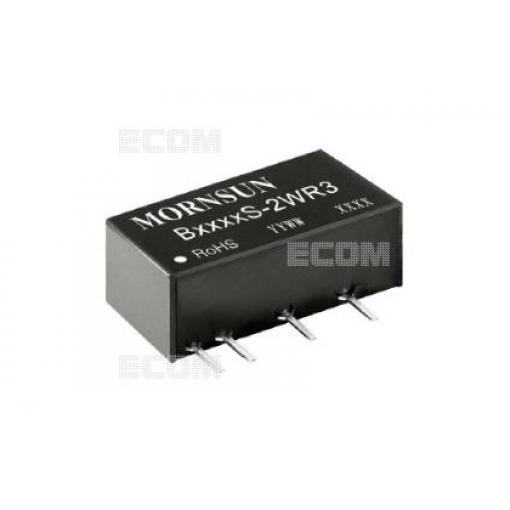 DC/DC měnič B0515S-2WR3, 5 V → 15 V, 133 mA, izolovaný
