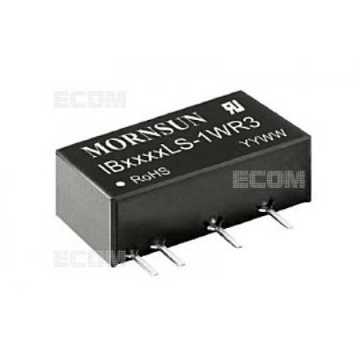 DC/DC měnič IB0512LS-1WR3, 5 V → 12 V, 84 mA, izolovaný